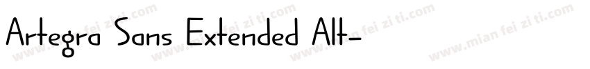 Artegra Sans Extended Alt字体转换